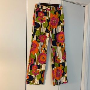 Print Wide Leg Pants